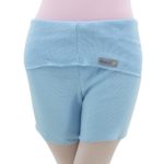 Shorts com Dobra Azul Bebê-0