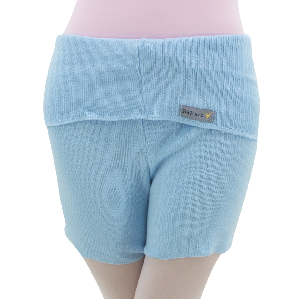 Shorts com Dobra Azul Bebê - Ballare-0