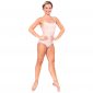 Collant com Tule Bege Adulto - Ballare-2685